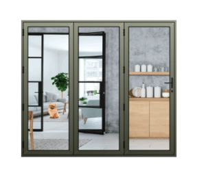 Green Aluminium Bifold Doors - Design & Order Online