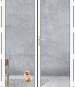 White Aluminium French Doors